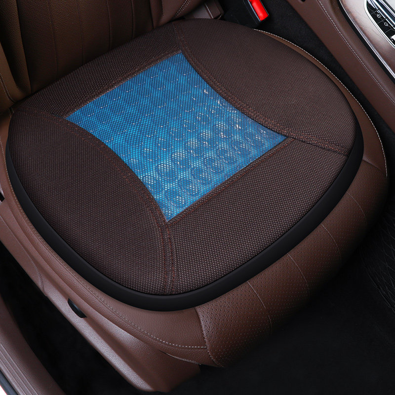 車シートカバー 通気性抜群冷感ジェル配合メッシュ助手席シートクッション