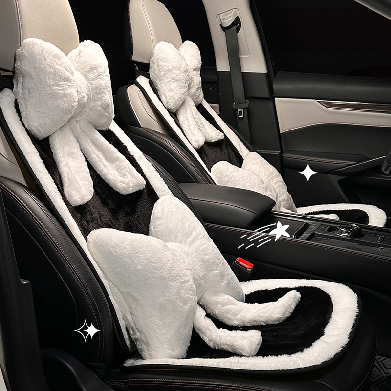 車シートカバー もこもこボア素材の高級感ある助手席専用シートカバー