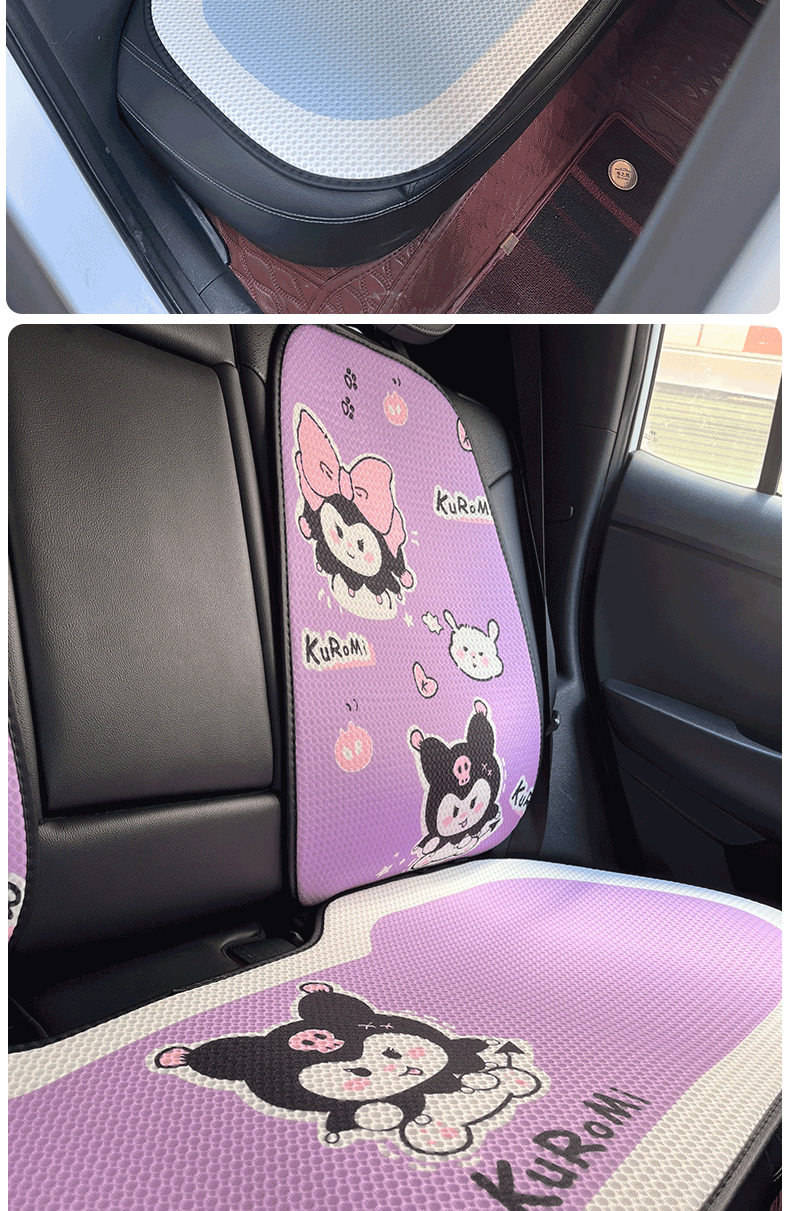 車シートカバー かわいい動物キャラクター後部座席カバー
