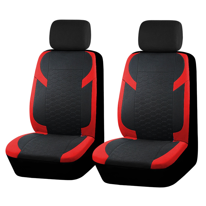 車シートカバー 六角形キルティング模様配色切替運転席用シートカバー