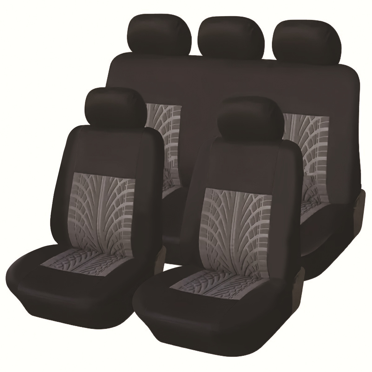 車シートカバー 立体キルティング加工で高級感漂う後部座席カバー