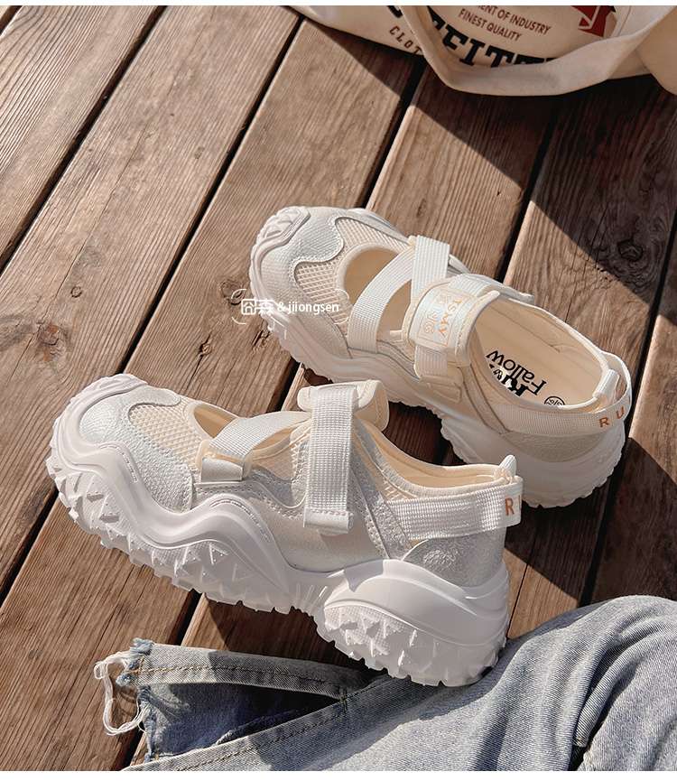 厚底スニーカー アーバンスタイル メッシュサンダル