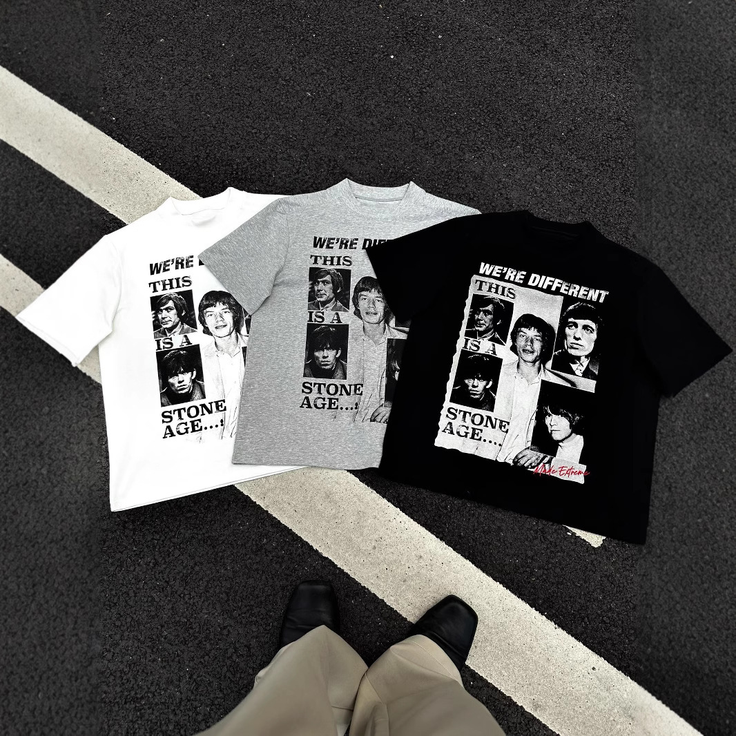 韓国ファッション レトロ写真プリント半袖Ｔシャツ