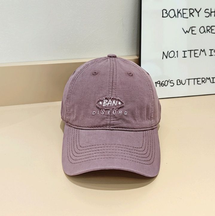韓国ファッション シンプル刺繍キャップ