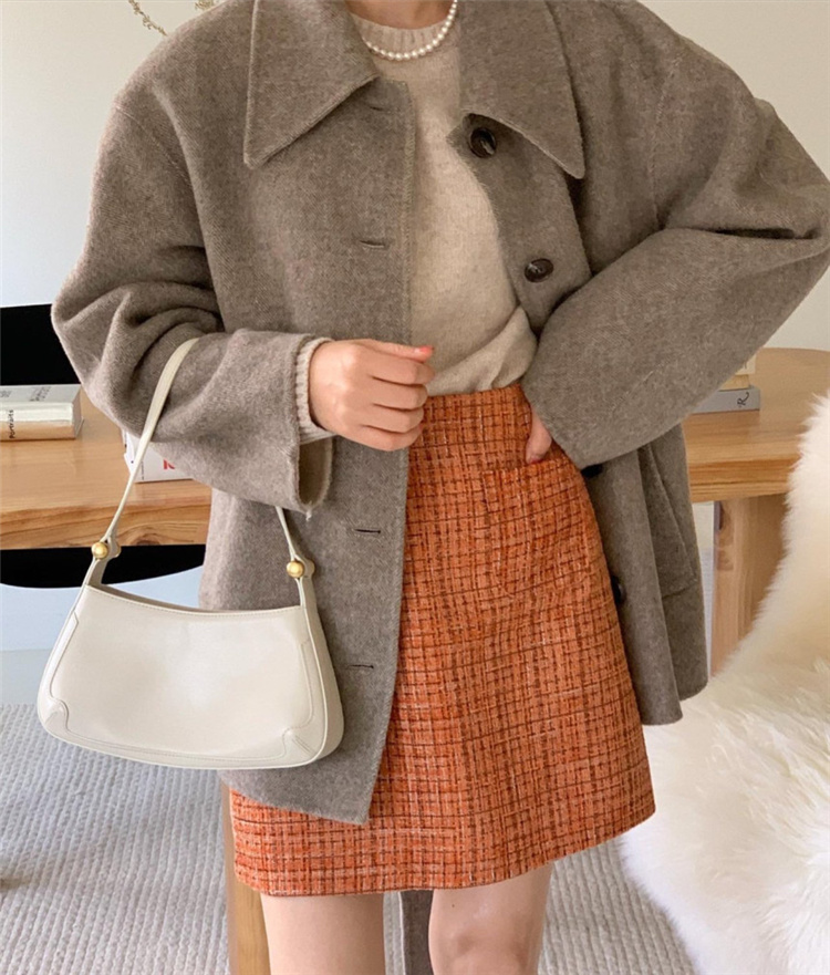 韓国ファッション 韓国風レトロ上品ベルト付きチェスターコート