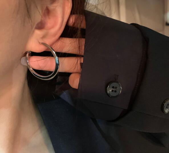 韓国ファッション 韓国流行シンプル大ぶりフープピアス