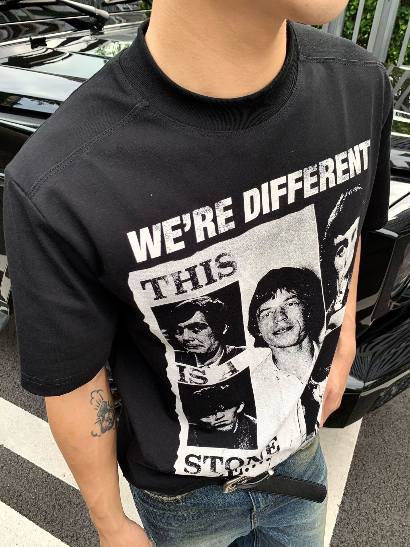 韓国ファッション レトロ写真プリント半袖Ｔシャツ