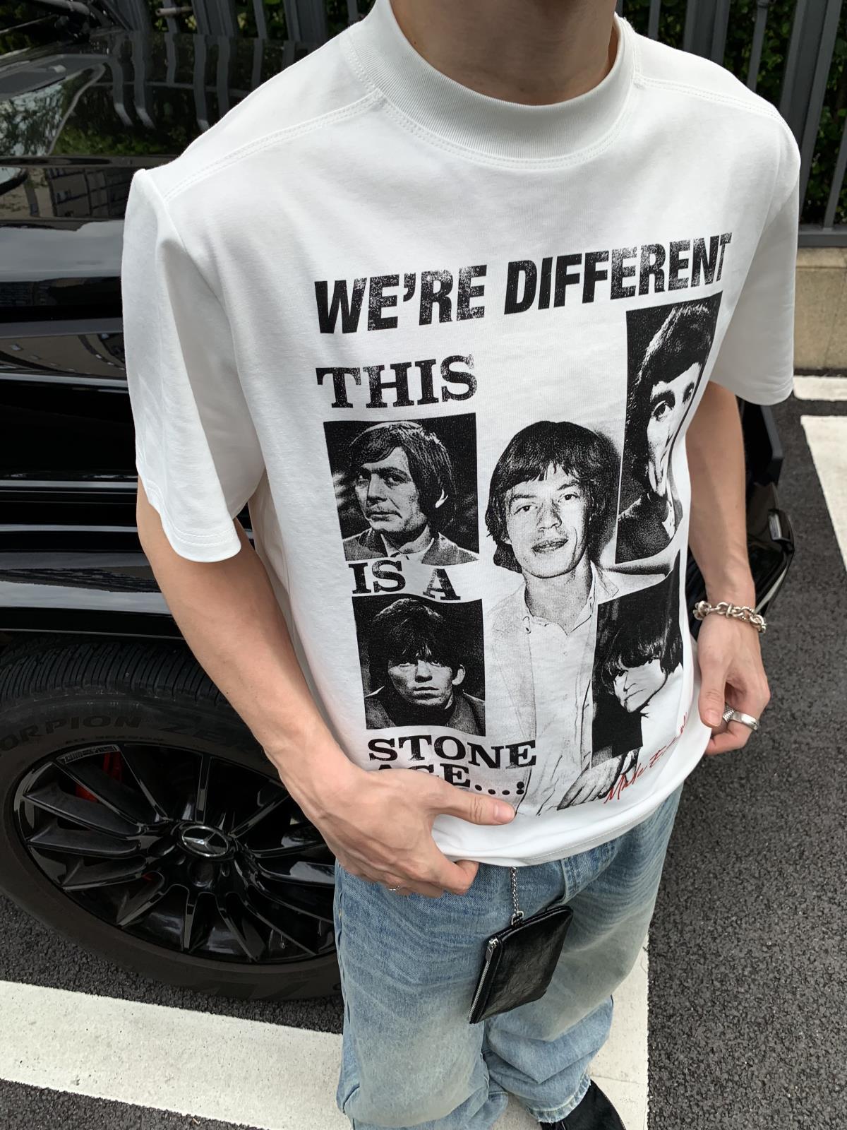 韓国ファッション レトロ写真プリント半袖Ｔシャツ