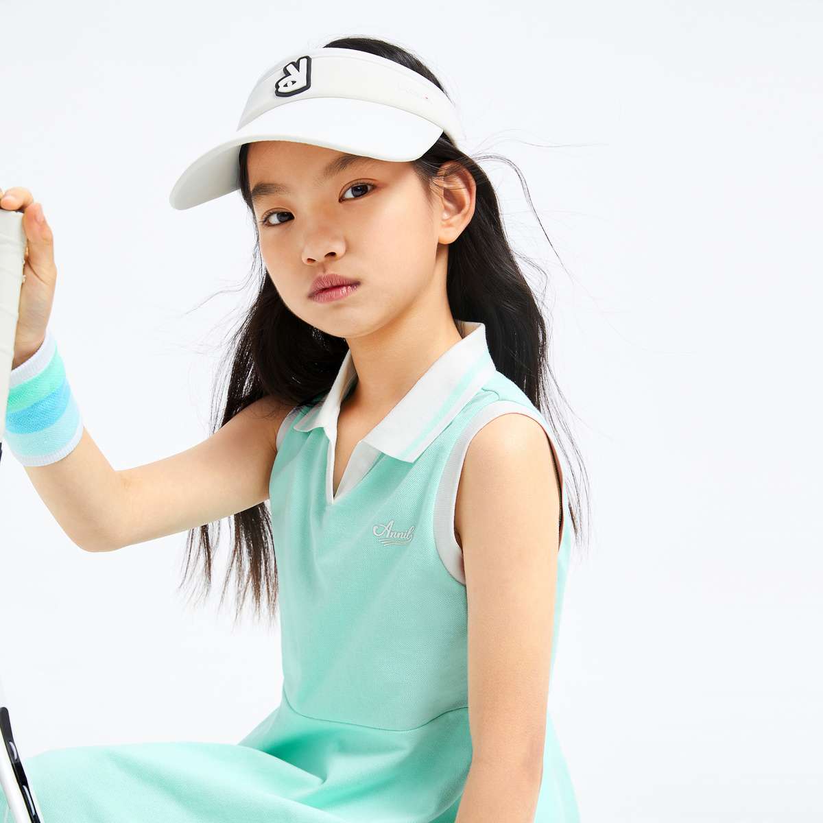 シャツワンピース スポーティノースリーブワンピース