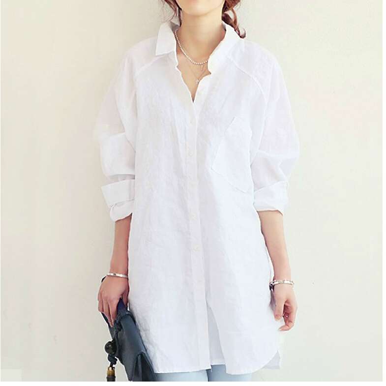 リラックスゆったりロングシャツワンピース