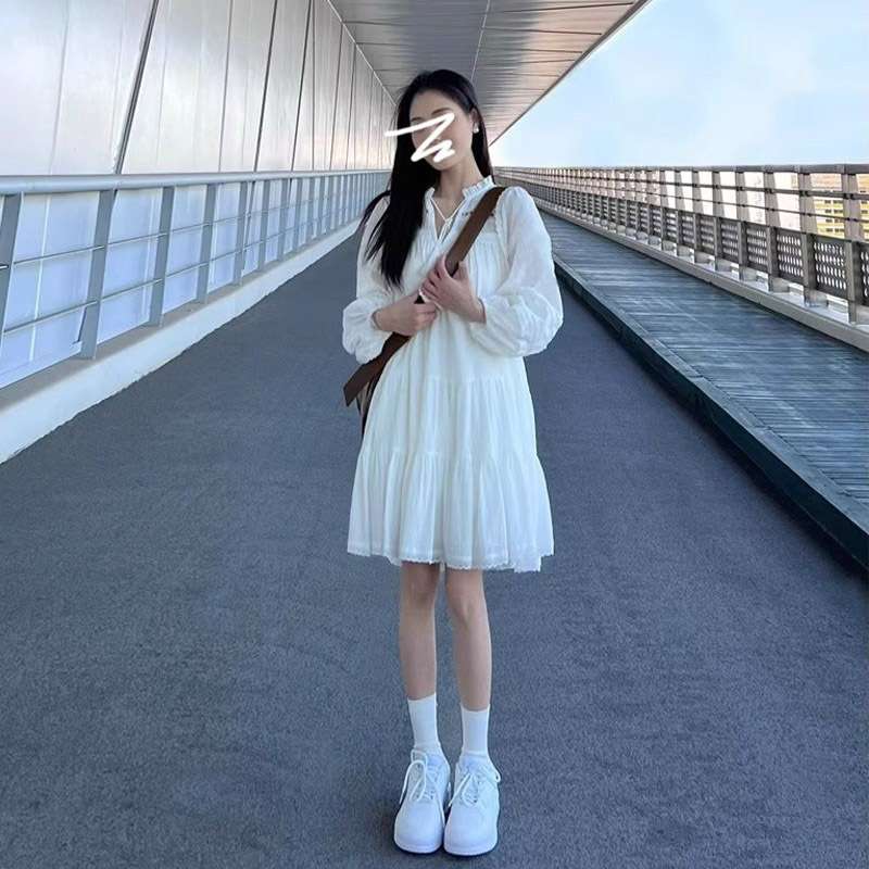 ふんわりシャツワンピース