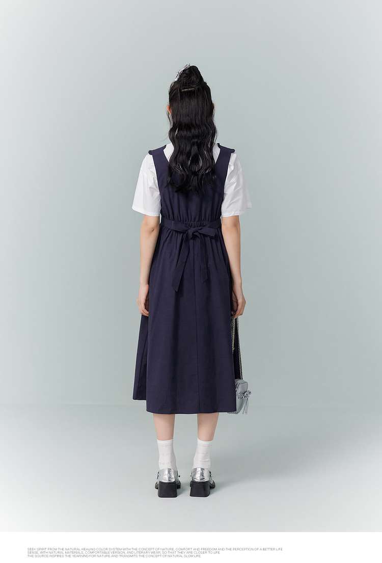 レトロガーリーシャツワンピース