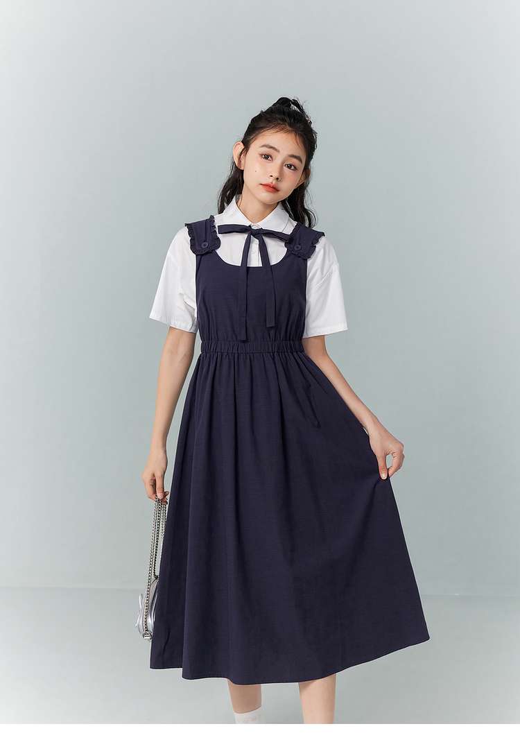 レトロガーリーシャツワンピース
