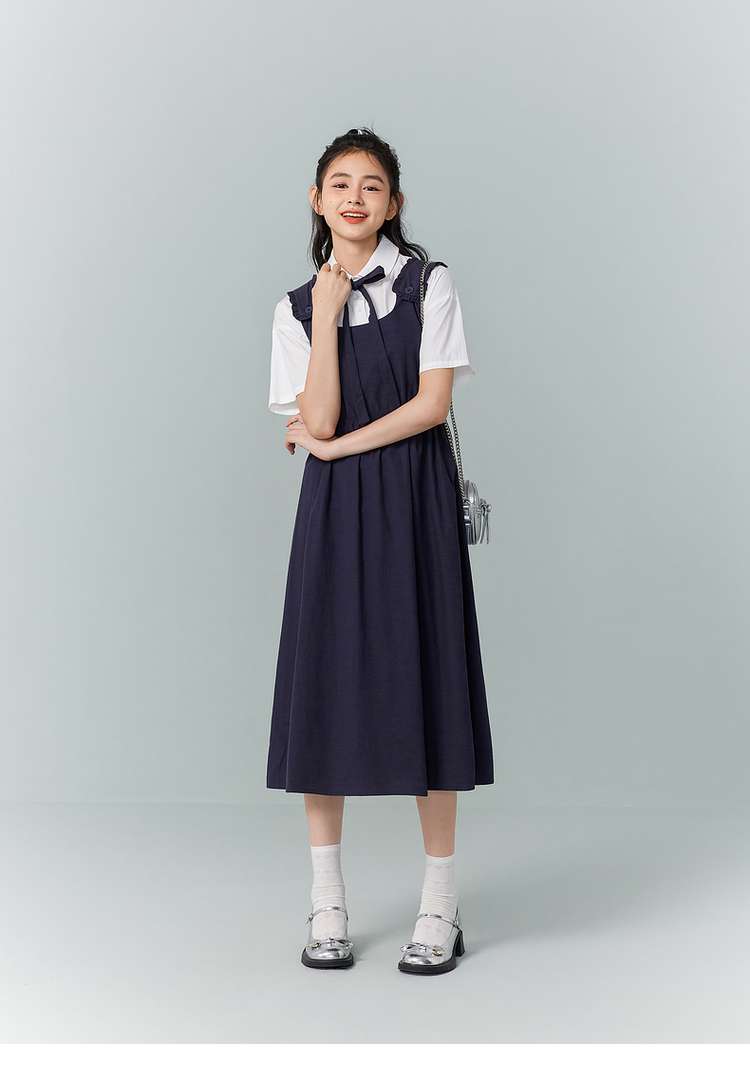 レトロガーリーシャツワンピース