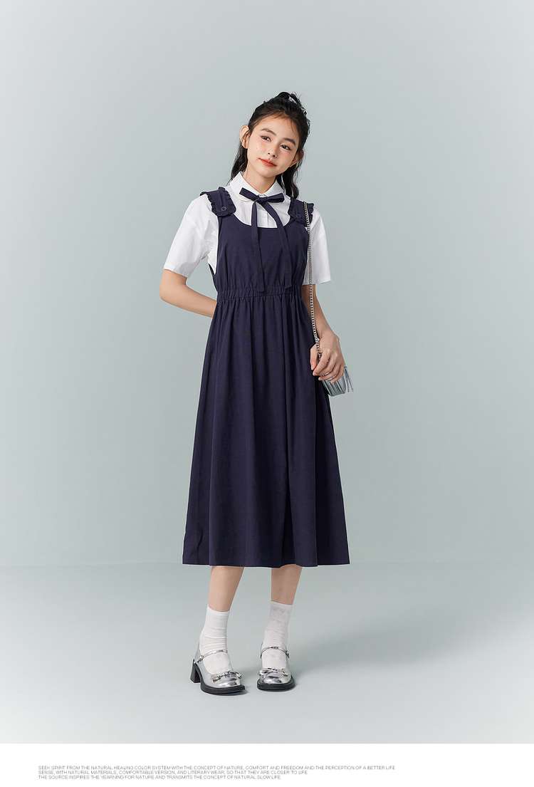 レトロガーリーシャツワンピース