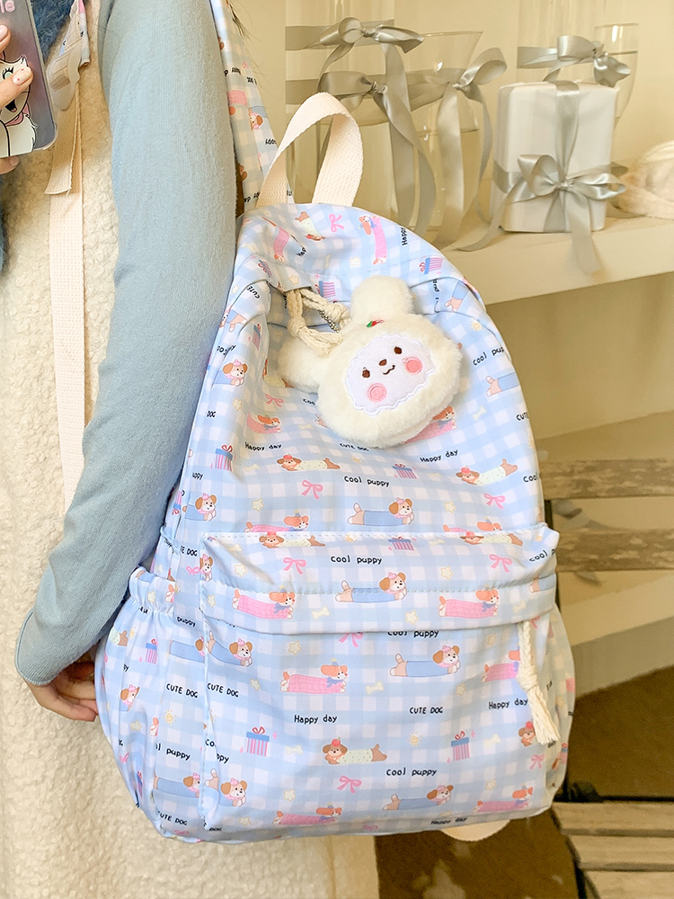防水リュック ふわもこうさぎ 防水通学リュック