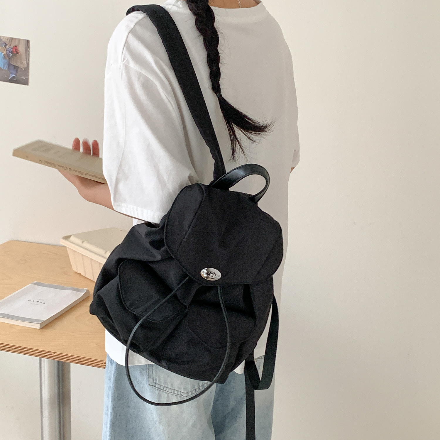 防水リュック シンプル巾着防水ミニリュック