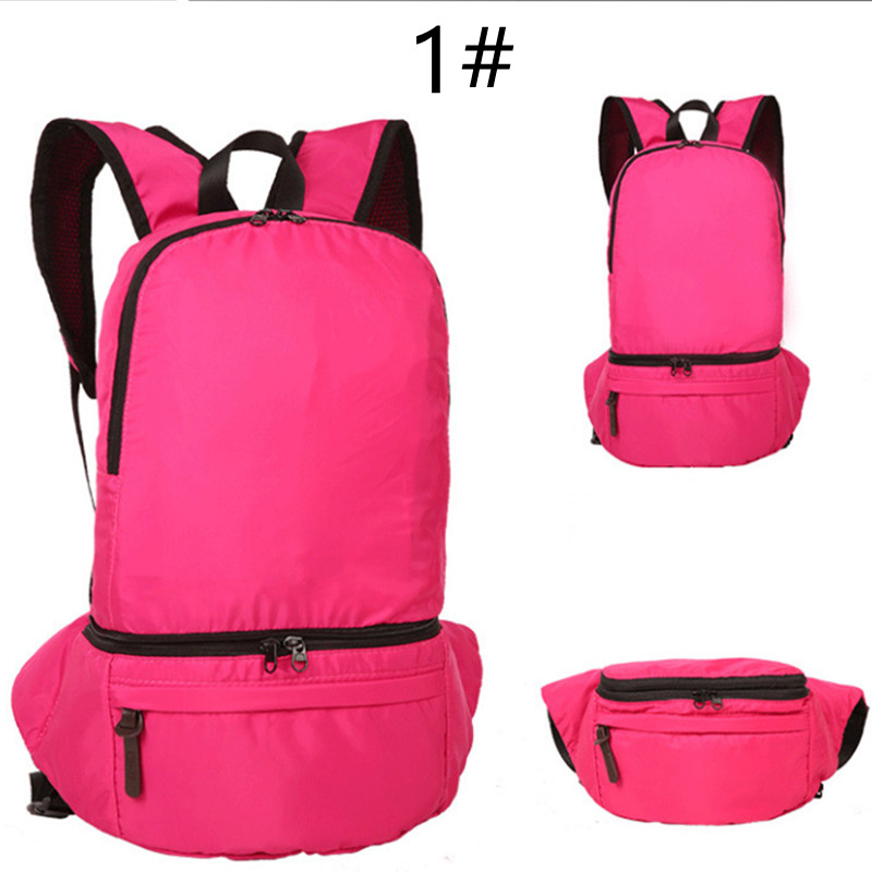 二通り使い方防水リュックアウトドア ウエストバッグ変形 折りたたみ大容量