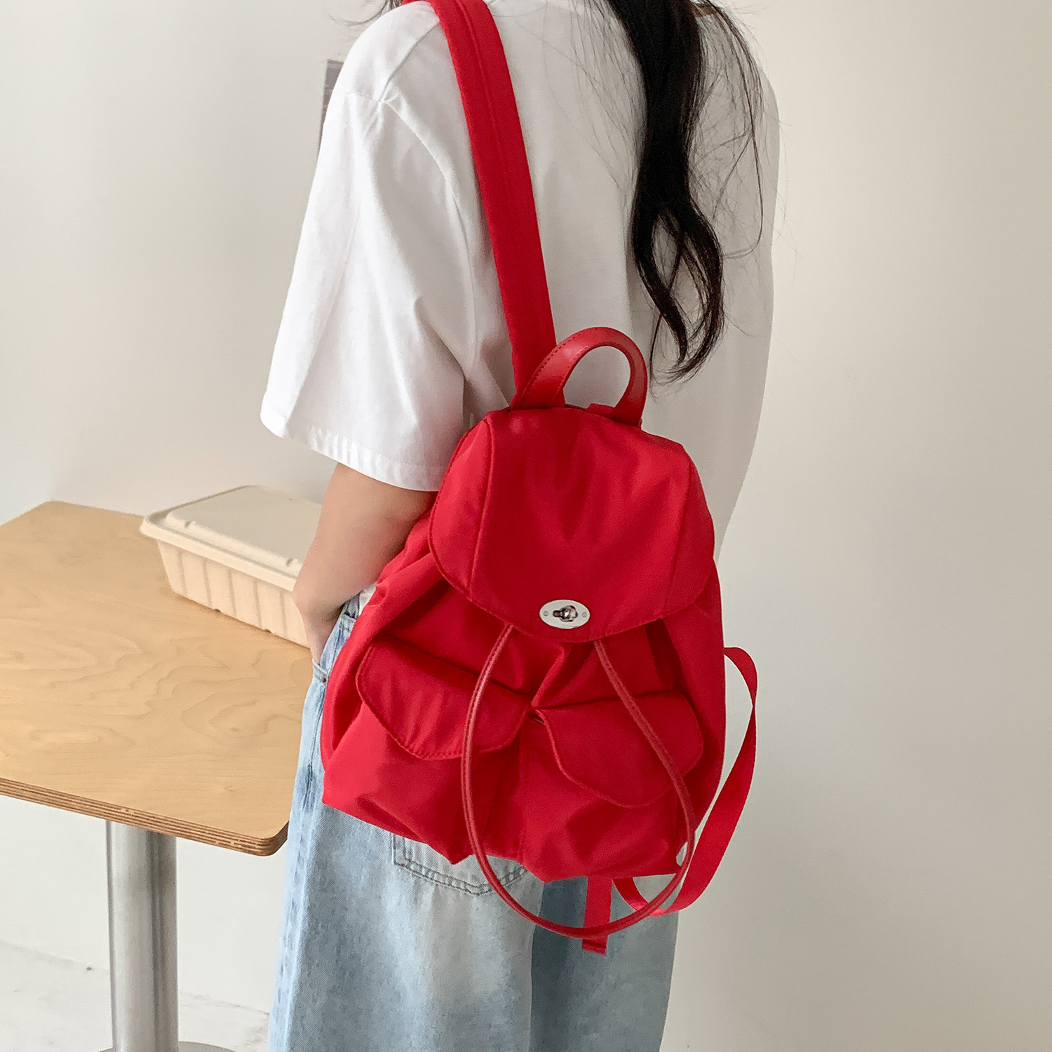 防水リュック シンプル巾着防水ミニリュック