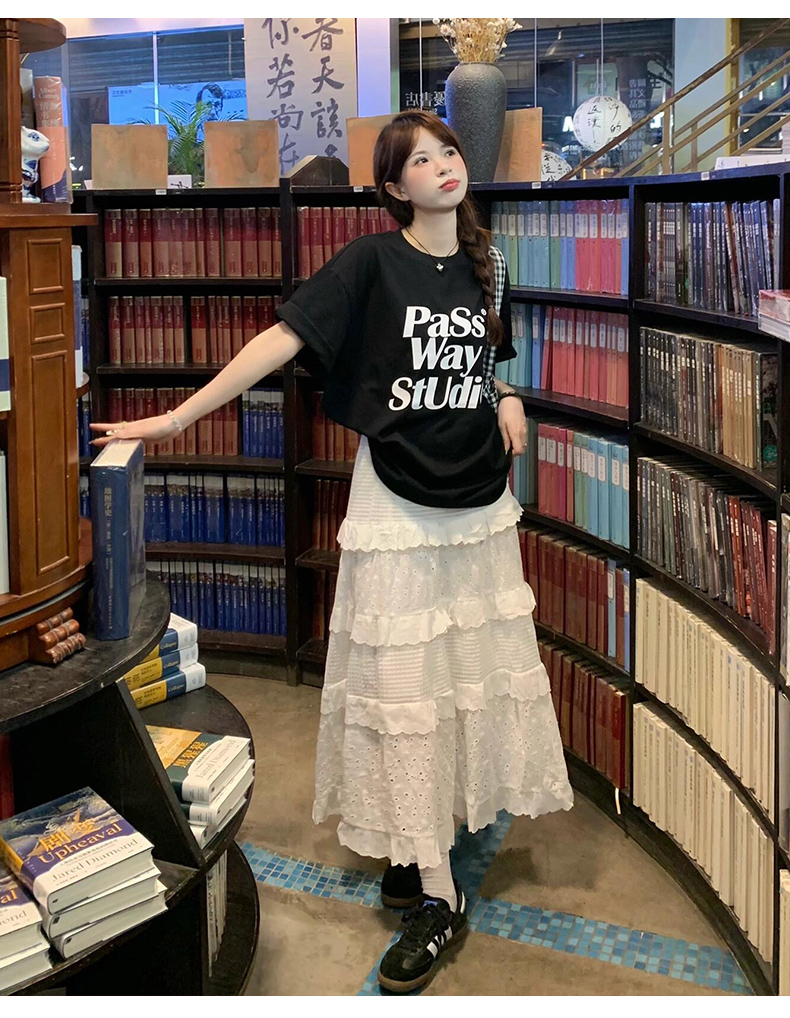 白スカート ロマンティカル フリル重ね スカート