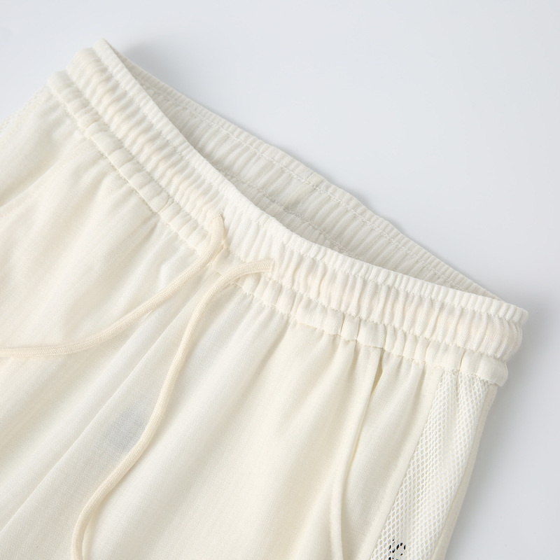 白パンツ レディース シンプルリラックスパンツ
