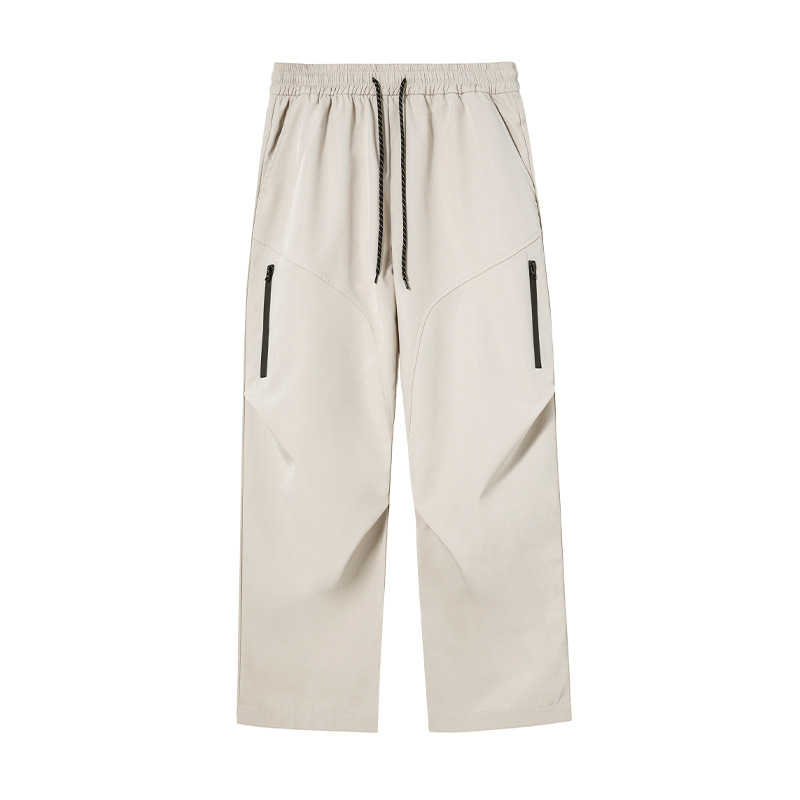 白パンツ 男女兼用 防風防滴 運動風 長ズボン 春秋用