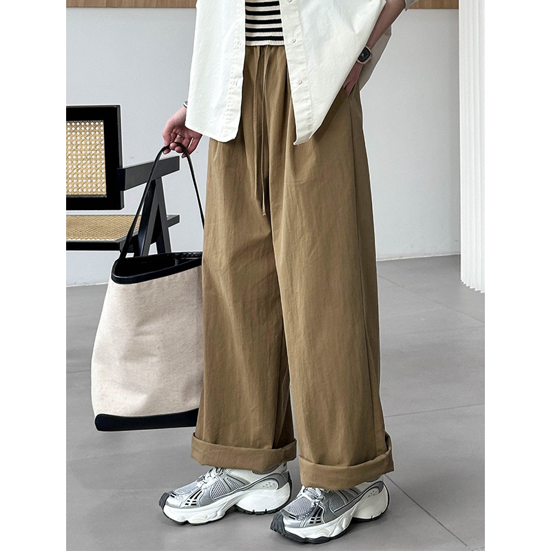 白パンツ ゆるふわワイドパンツ