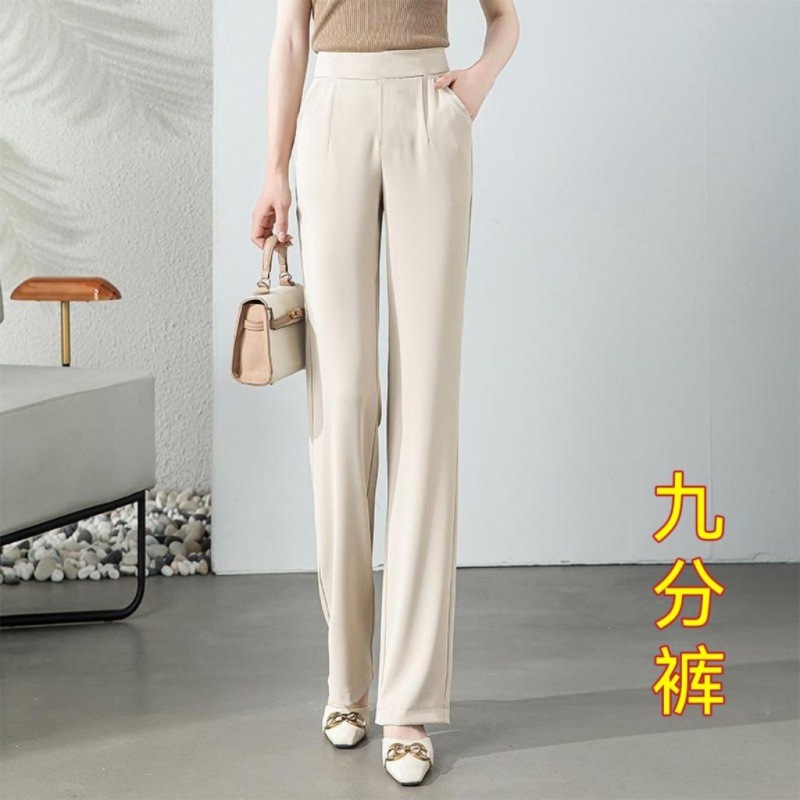 白パンツ ストレッチ美脚パンツ