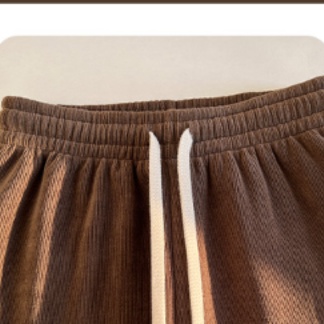 白パンツ もこもこ裏起毛リブパンツ