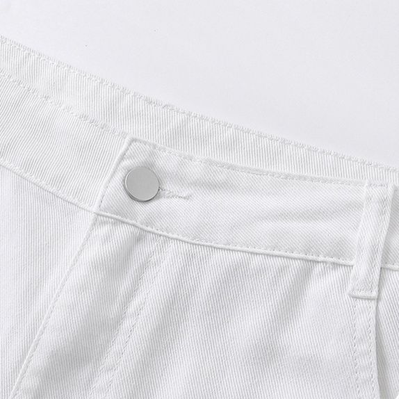 白パンツ リラックスワイドパンツ