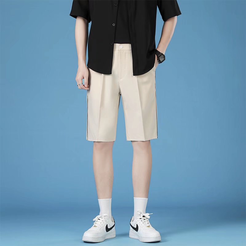 白パンツ クールリラックスハーフパンツ