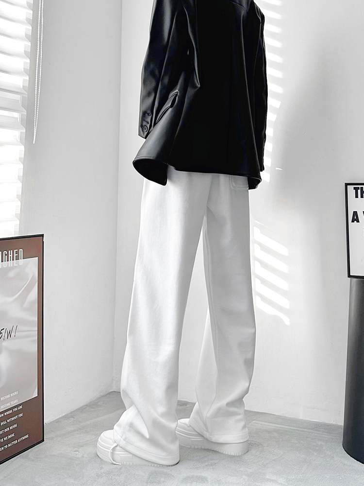 白パンツ ゆったりリラックスワイドパンツ