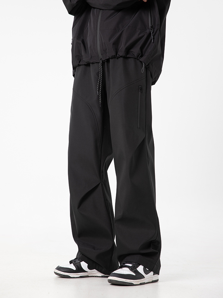 白パンツ 男女兼用 防風防滴 運動風 長ズボン 春秋用