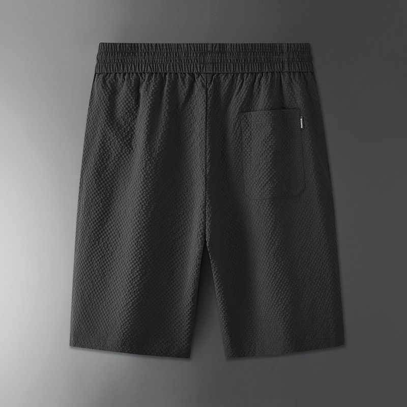 白パンツ 高級感漂う夏用ゆったりショートパンツ
