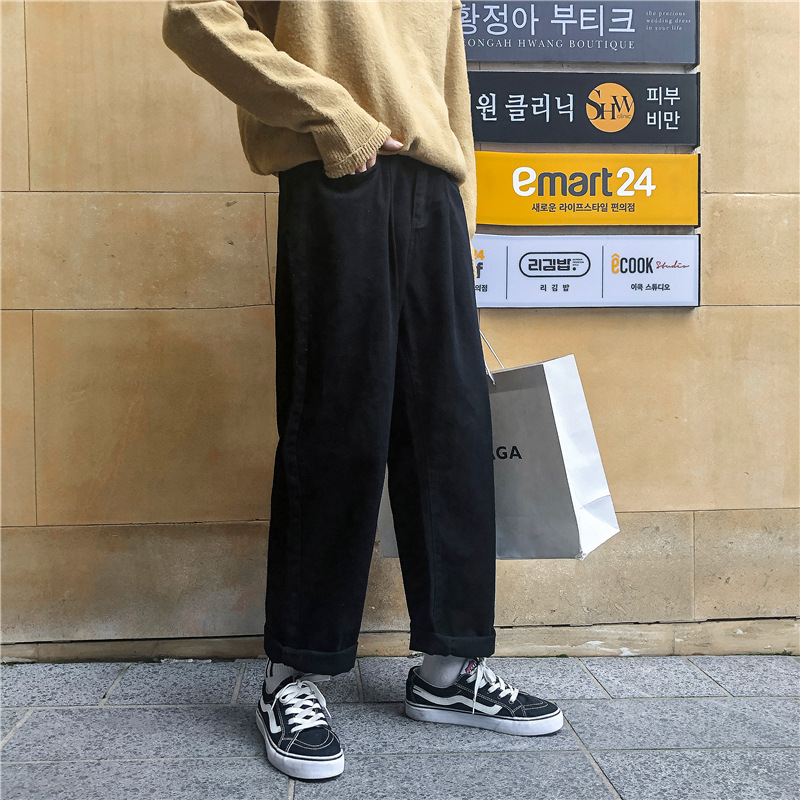 白パンツ ゆったりストレートパンツ
