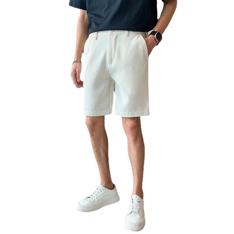 白パンツ すっきり爽やか シンプル ショートパンツ