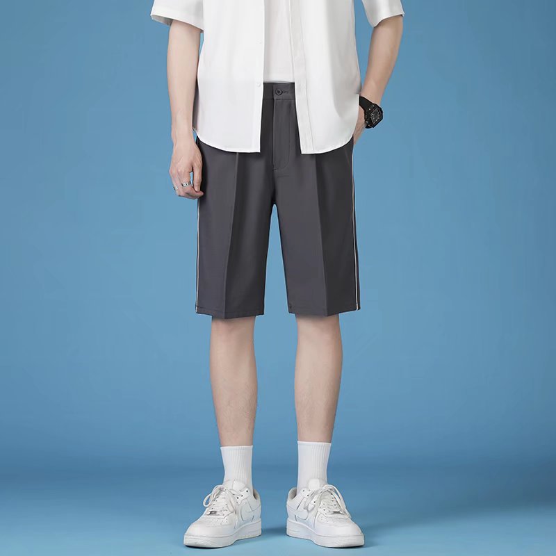 白パンツ クールリラックスハーフパンツ