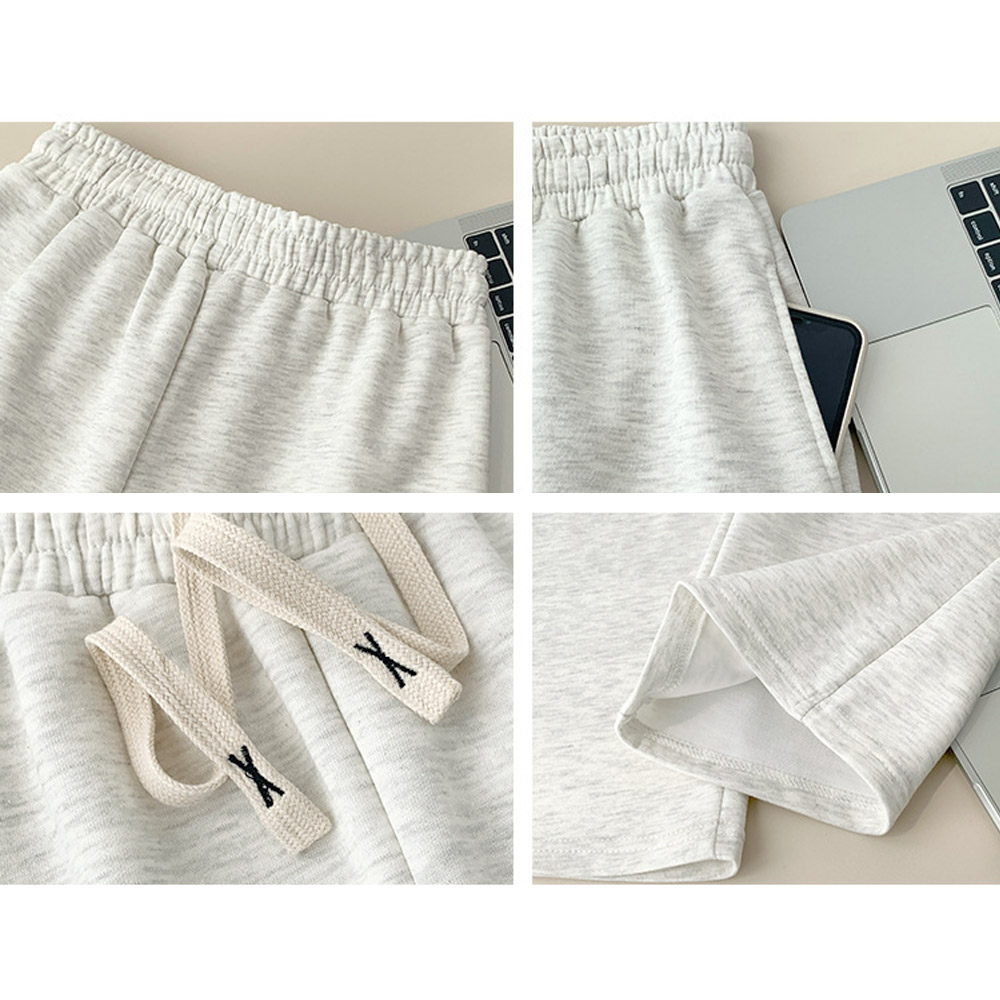 白パンツ ストレートスウェットパンツ レディース 全5色