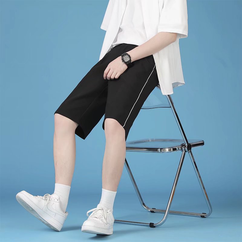 白パンツ クールリラックスハーフパンツ
