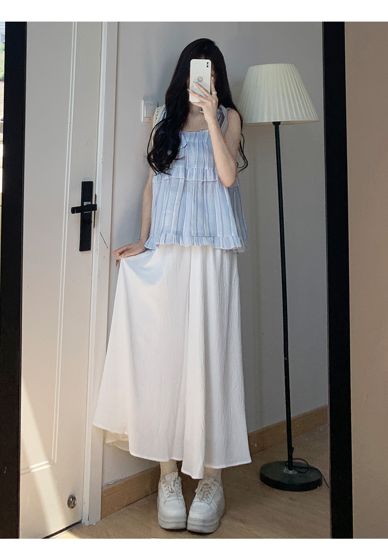 白パンツ ゆったりワイドパンツ 夏の麻見え素材