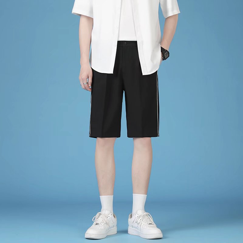 白パンツ クールリラックスハーフパンツ