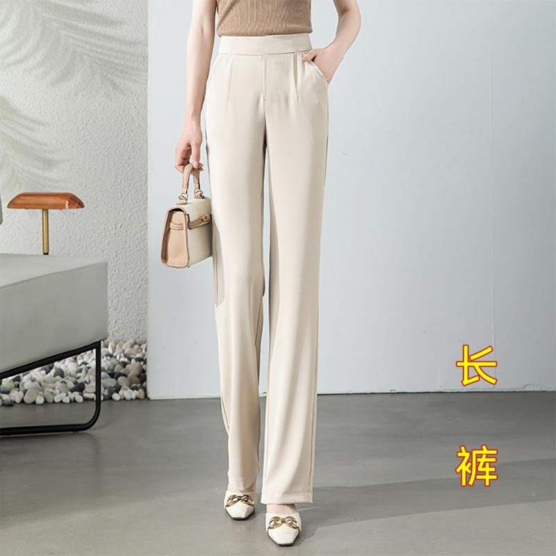 白パンツ ストレッチ美脚パンツ