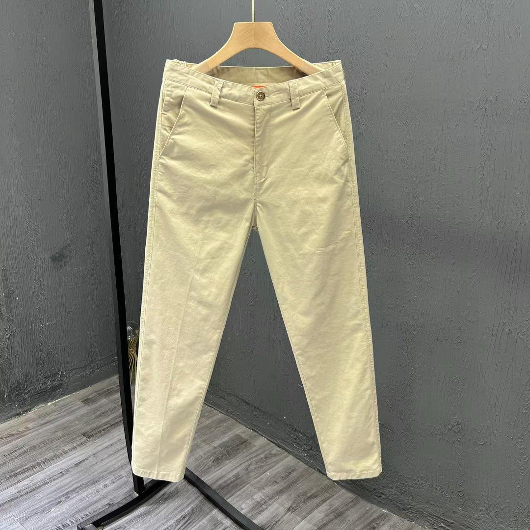 白パンツ クールカジュアル 九分丈パンツ