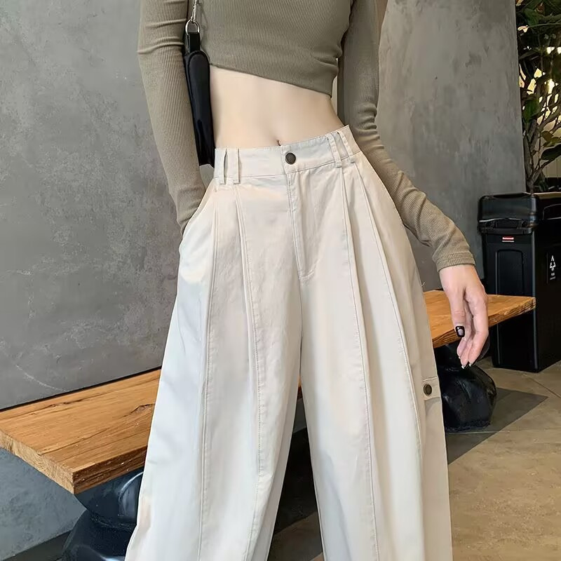 白パンツ ワイドドレープパレオパンツ