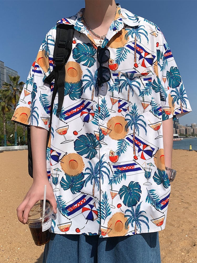 レディースシャツ 海辺のバカンスシャツ