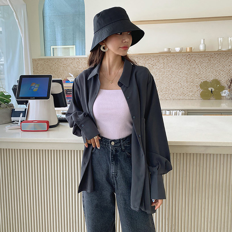 レディースシャツ 秋新作プリーツ長袖シャツ体型カバーおしゃれブラウス