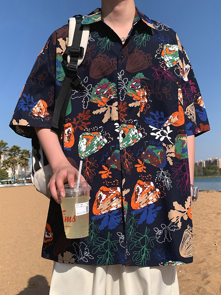 レディースシャツ 海辺のバカンスシャツ