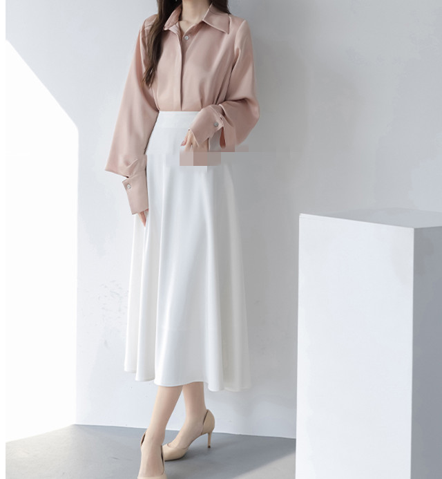 レディースシャツ シフォン長袖シャツ通勤フォーマル着回し