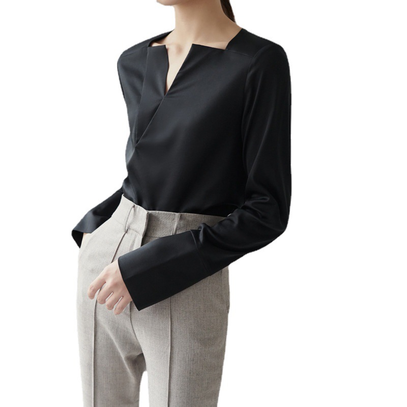 レディースシャツ 2025年新作 長袖ブラウス 通勤着回しシャツ