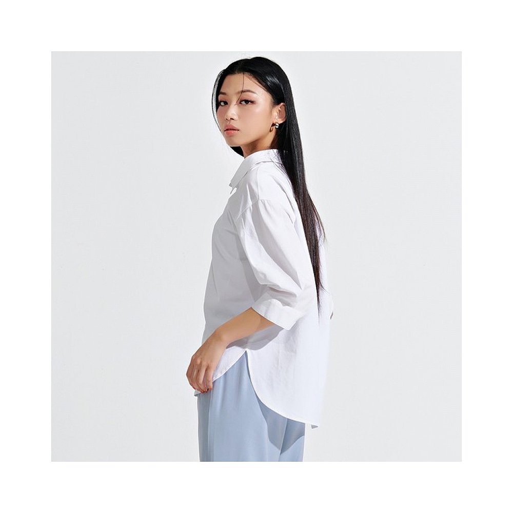 シャツ　レディース ゆったりシルエット スタンダードシャツ